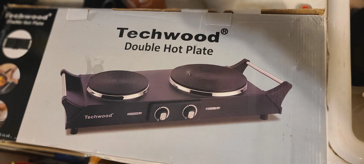 Techwood Hot Plate Portable Electric Stove Countertop Double Burner ES3203- USED | eBay