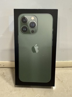 Apple iPhone 13 Pro Alpine Green 128GB EMPTY BOX ONLY w/OEM Genuine Inserts EUC
