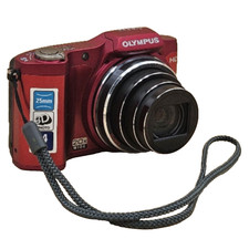Olympus SZ-11 Red 14MP Digital Camera HD Zoom w/ Case Battery Charger Memory Car
