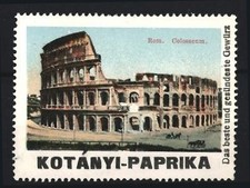 Reklamemarke Rom - Roma, KOTÁNYI-PAPRIKA, Ko...