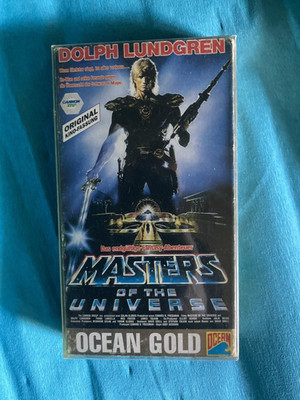 Vintage Dolph Lundgren Masters of the Universe HE-MAN VHS OCEAN GOLD PAPPSCHUBER