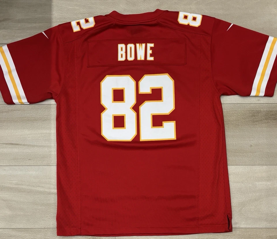 Camiseta deportiva juvenil Nike On Field Kansas City Chiefs Dwayne Bowe #82 L (14-16) roja NFL Foto 3 de 4