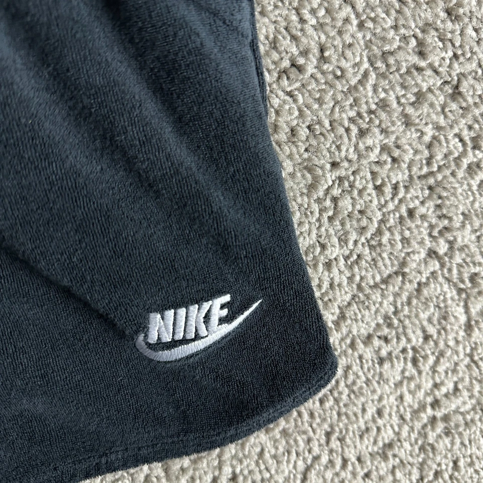 Детский комбинезон Nike для девочек большой махровая ткань черный белый Swoosh без рукавов - Изображение 4 из 4