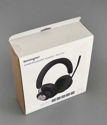 Kensington H3000 Bluetooth Over-Ear Headset, Black Normal, New  