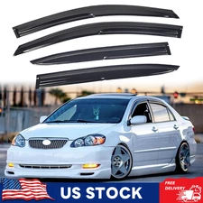 Out-channel JDM Mugen Style Window Visor Rain Guard For 2003-2008 Toyota Corolla