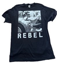 Vintage 80’s James Dean T-Shirt Adult Large Black Photograph Art Made in USA