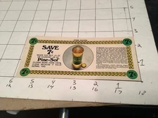 Vintage Original Coupon: Early PINE-SOL - Save 7 cents -