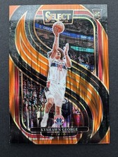 2024 2025 Panini Select Premier Kyshawn George RC Orange Flash Prizm No.177