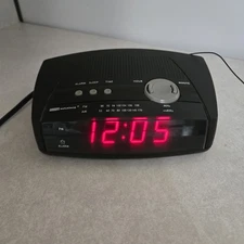 Living Solutions AM/FM Alarm Clock Radio ATC-0100 Black 