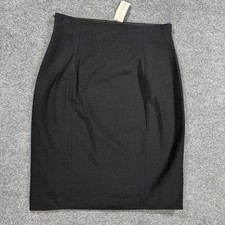 ANN TAYLOR Black Stretch Pencil Skirt Side Zip Women s Size 4