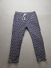 Vineyard Vines Men Pajama Pant M Blue Graphic Print 100 Cotton Drawstring Waist