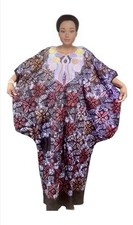 African Bubu/kaftan Adire/Kampala Dress For Party. Fits M, L, XL