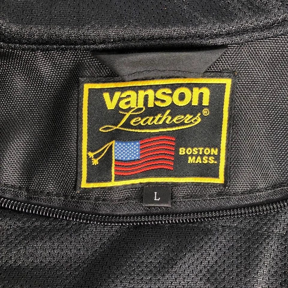 VANSON Motorcycle Mesh Riders Jacket with Protection Size L - Image 3 of 4