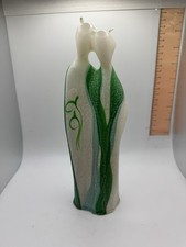 Vintage Man/Woman Figurine Sculpture Wax 9&rdquo; Oriental Infinity Avant-garde Candle