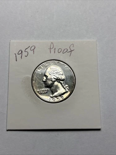 1959 Proof Silver Washington Quarter Uncirculated
