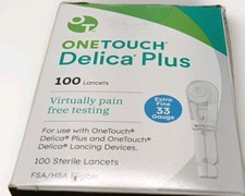 New OneTouch Delica 100 Lancets 33 Gauge Extra Fine 2026-01-31 One Touch