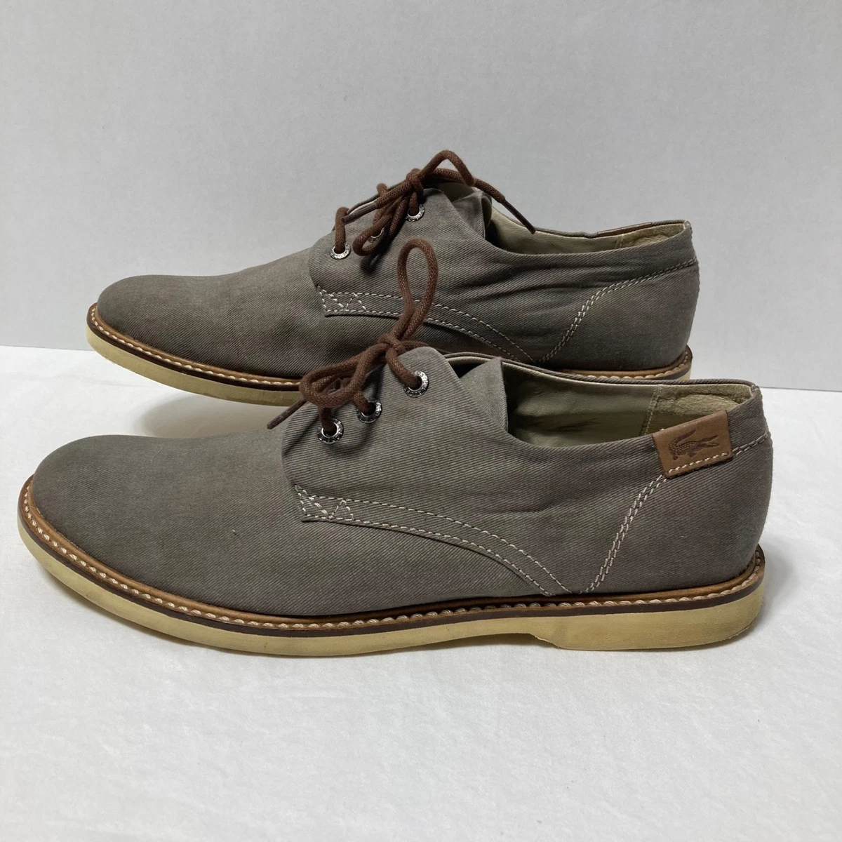 Lacoste Sherbrooke 15 Gray Suede Leather Oxfords Size 9 Mens Lacoste Sherbrooke Golf 4 SRM Red Suede Oxford Brogue Mens  main image 4