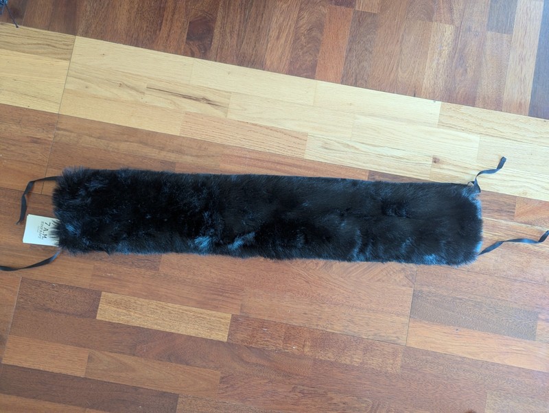 7AM Enfant Fur Marquee Stroller Hood Black Faux Fur Universal Attachment Winter