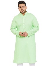 VASTRAMAY Men's Cotton Blend Regular Fit Casual Kurta