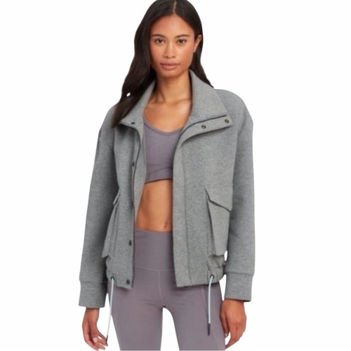 Varley Earl Boxy Jacket Coat Heather Gray - Small