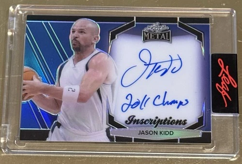 Jason Kidd 2025 Leaf Authentics Volume 2 Metal on-card Auto /100 2011 Champ