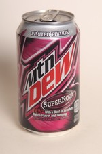 Mountain Dew Super Nova soda can - 12oz 2011