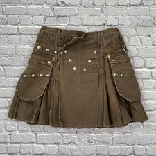 Utilikilts Kilt Men's Cargo Brown Size 36 Heavy Duck Canvas Utiliclan