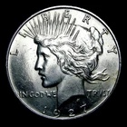 1927-D Peace Dollar Silver ---- Unc. Coin ---- #443U