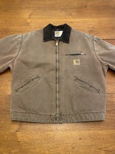 Rare Vintage Carhartt J43 CHT Chestnut Detroit Jacket Mens Large