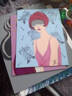 Canvas back painting