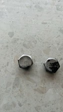 NORTON ROADHOLDER STAINLESS FORK TOP NUTS PAIR DOMMIE TRITON ES2 1950