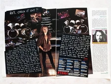 METALLICA~LARS ULRICH SIGNATURE SET TAMA DRUM KIT~1993 PROMO 2PG POSTER PRINT AD