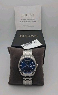 Bulova Classic Surveyor Day Date Men's Wristwatch Model 96C125 New W/ Tags Read*