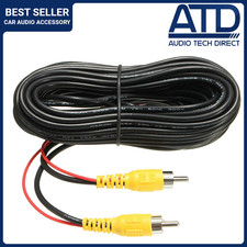 10m RCA Camera Cable Reverse Trigger Red Wire Reversing Phono Video Meters SPDIF