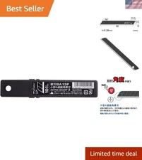 Ultra-Sharp 9mm Snap-Off Utility Knife Blades - 10-Pack for Precision Cutting
