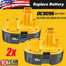 2PACK 18V For Dewalt 18 VOLT XRP DC9096 DC9098 Ni-Mh Battery DC9099 DC9096-2