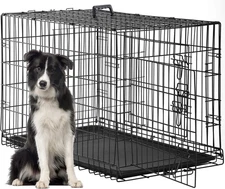 XXL Large Dog Crate Kennel Extra Huge Folding Pet Wire Cage Giant Breed Size 48"