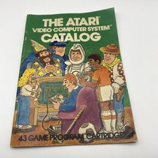 Vintage Atari 2600 43 Video Game Cartridge Computer System Catalog Booklet 1981