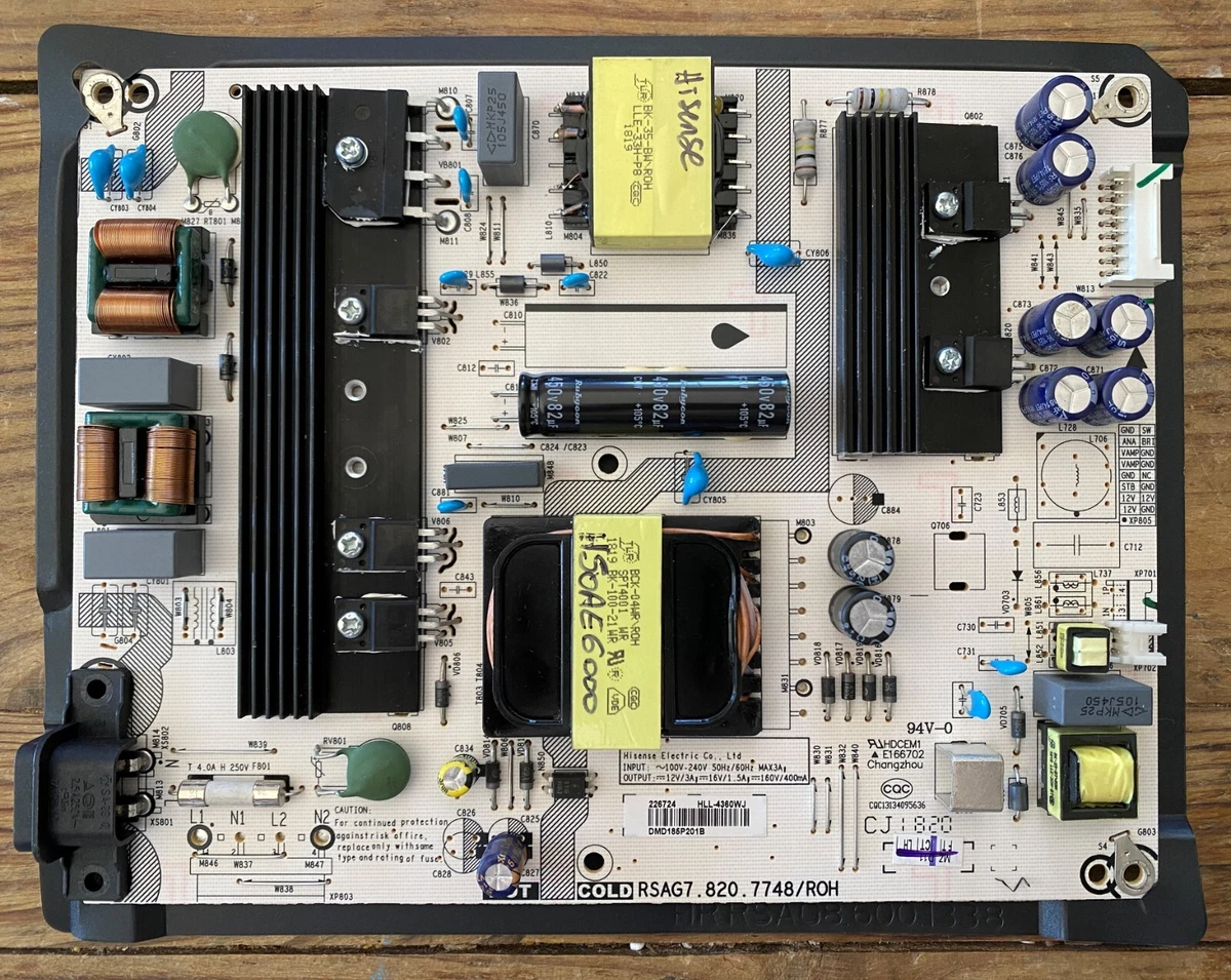 PSU carte d'alimentation TV HISENSE 65A7500F RSAG7.820.9701/ROH