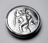 Sankt Christophorus Metall Plakette Zum Ankleben Kleben Heiliger Christopherus
