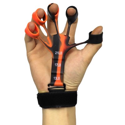 Finger Exerciser Hand Strengthener Wrist Forearm Grip Trainer Resistance Band US