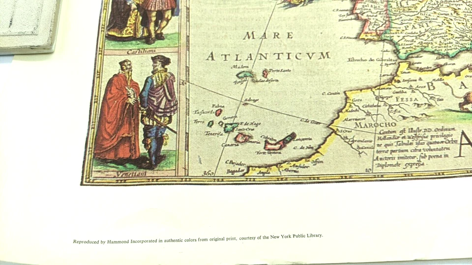 Map of Europe: Recens Descripta à Guilielmo Blaeuw - Lithography of Antique Map - Image 3 of 4