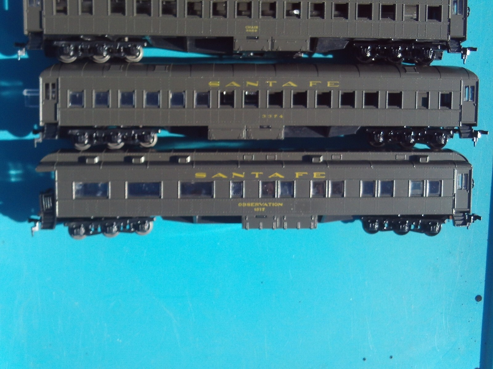 Athearn Vintage Santa Fe Heavyweight HO Gauge Passenger 6 Cars Set Lot