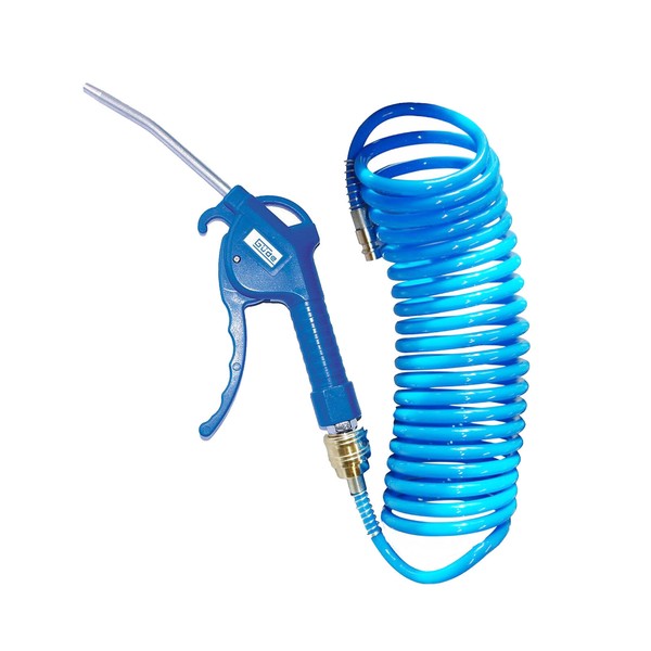 GüDe Druckluft Set Ausblaspistole BP200 Und 5M Spiralschlauch-image