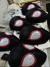 Spider-Man: Across The Spider-Verse Miles Morales Cosplay Radiate Eyes Mask HOT