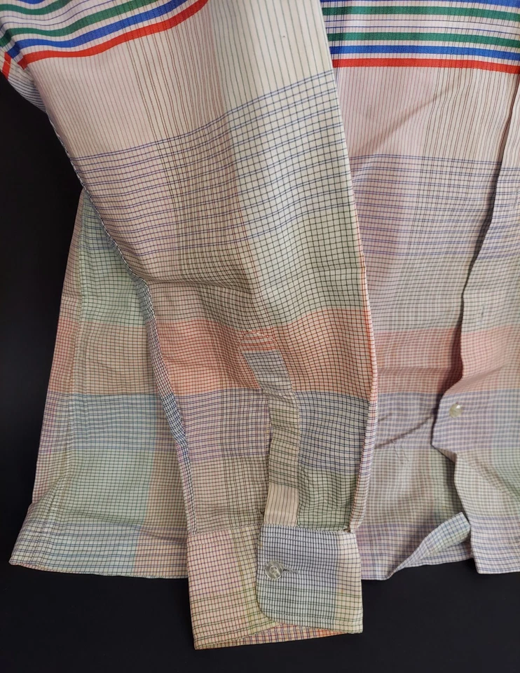 Camisa vintage Condessa Mara Itália botão para cima GG - Imagem 3 de 4