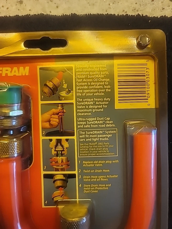 FRAM SD-5 Sure Drain SureDrain Sin Herramienta Sistema de Drenaje de Aceite Rosca Tamaño M18 X 1.5 Foto 3 de 4