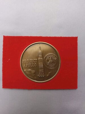 Nasa Project Appollo 11 Coin Challenger CPT Space Shuttle Medallian 1970 