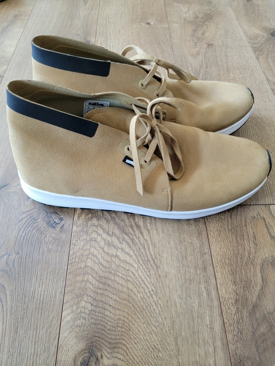 NATIVE Leather Shoes Tan Brown Fashion Sneakers Men Size 11  display picture 3