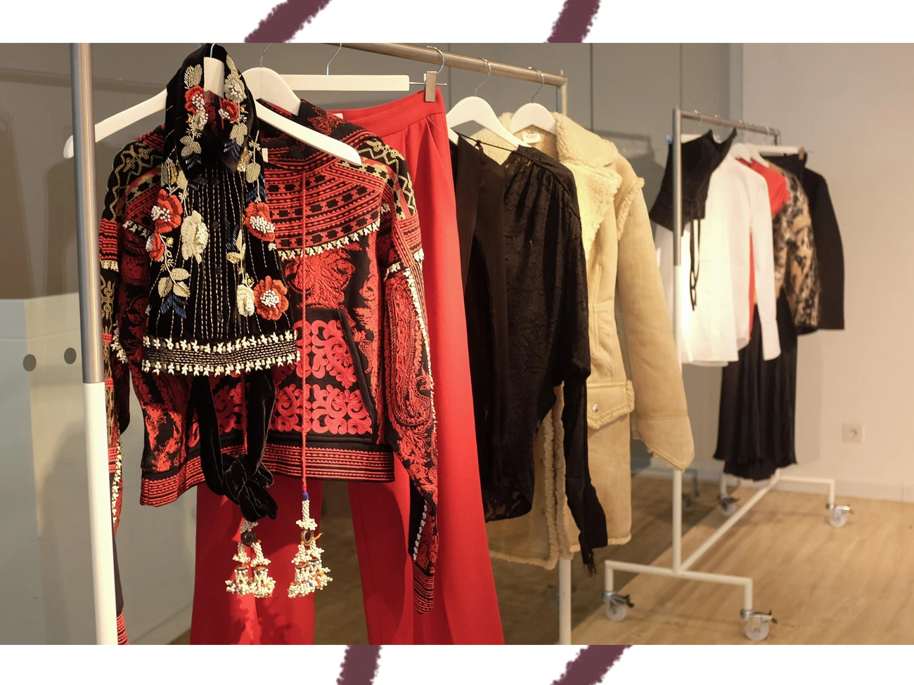 NUOVA COLLEZIONE H&M STUDIO SCIALLE BLK SCIALLE TRASPARENTE RICAMO NAPPA PRE MOSCHINO